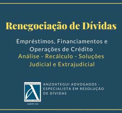 Renegociação de Dívidas: Empréstimos, Financiamentos e Operações de Crédito